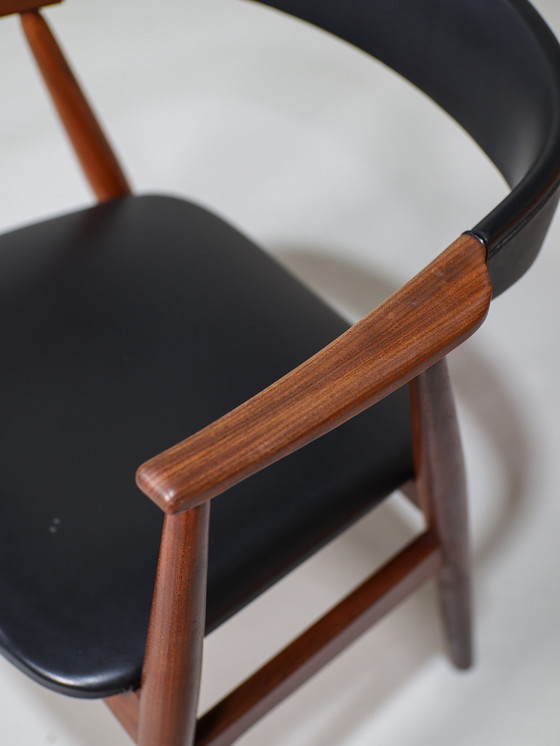 Image 1 of Thomas Harlev 213 Armchair Office Chair Danish Vintage