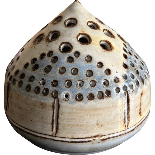 Palillo de flores de cerámica vintage de Robert Périt, Francia, 1950