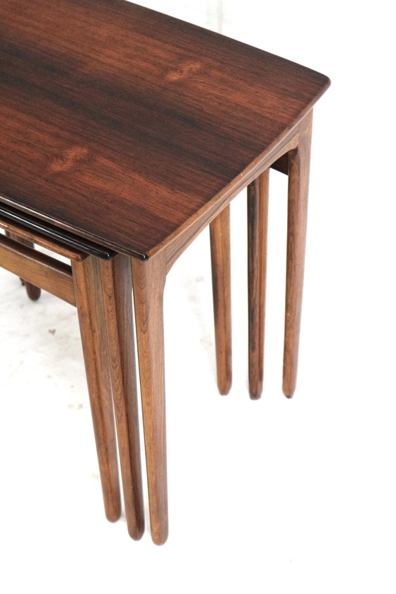 Image 1 of 3x Danish side tables