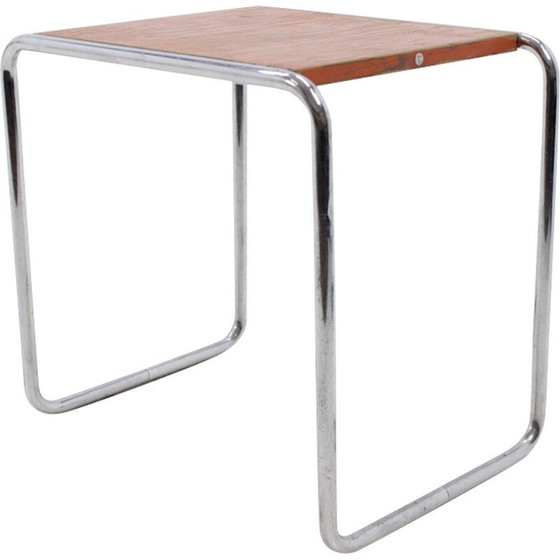 Image 1 of Vintage chrome bauhaus side table by Thonet B9, Germany 1930