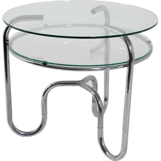 Image 1 of Vintage chrome steel tubular table, 1930