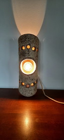 Lampada da parete vintage in ceramica anni '60