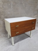 60's vintage nightstand chest of drawers