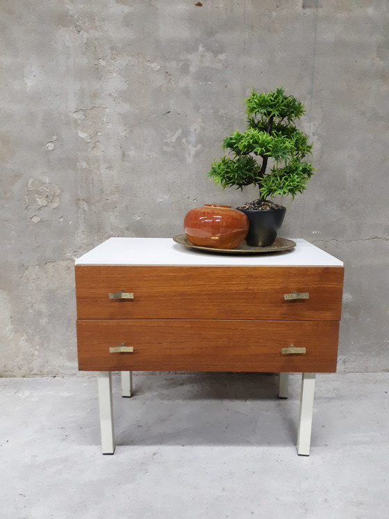 Image 1 of Comodino vintage anni '60 con cassettiera