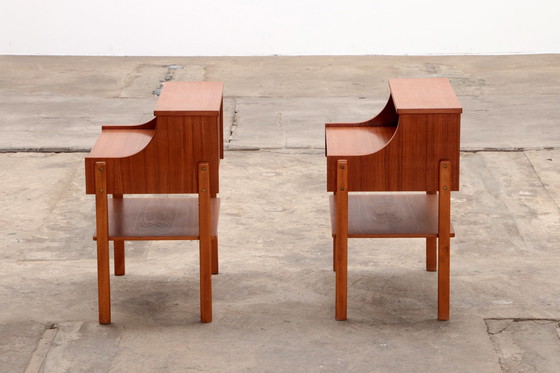 Image 1 of Scandinavian Nightstands Teak by Ab Carlstrom & Co,1960 Sweden