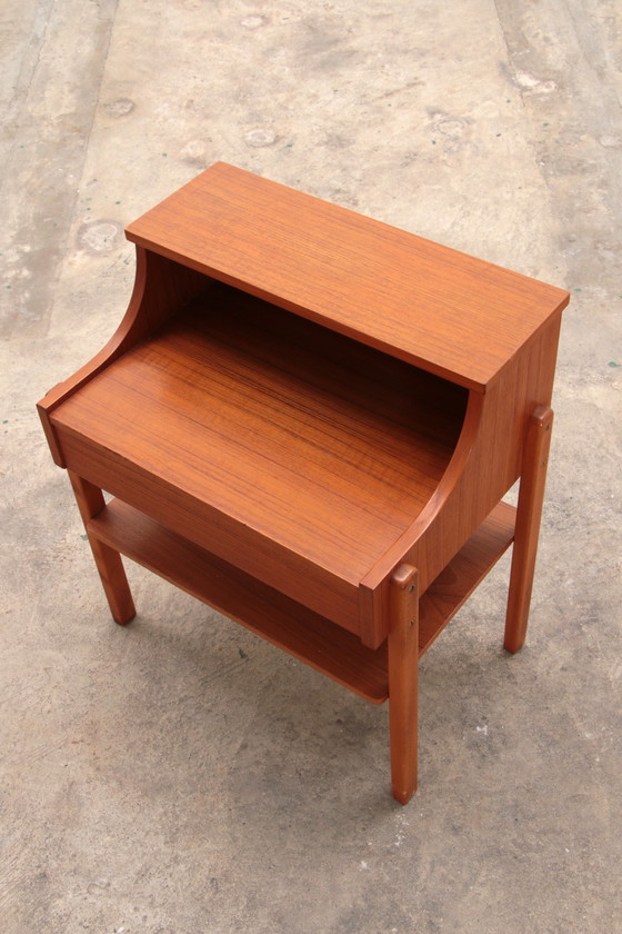 Image 1 of Scandinavian Nightstands Teak by Ab Carlstrom & Co,1960 Sweden