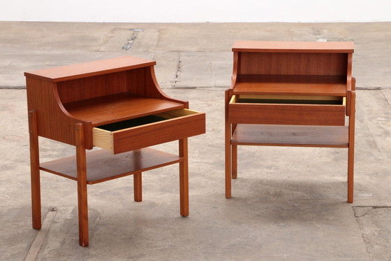 Image 1 of Scandinavian Nightstands Teak by Ab Carlstrom & Co,1960 Sweden