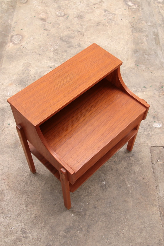 Image 1 of Scandinavian Nightstands Teak by Ab Carlstrom & Co,1960 Sweden