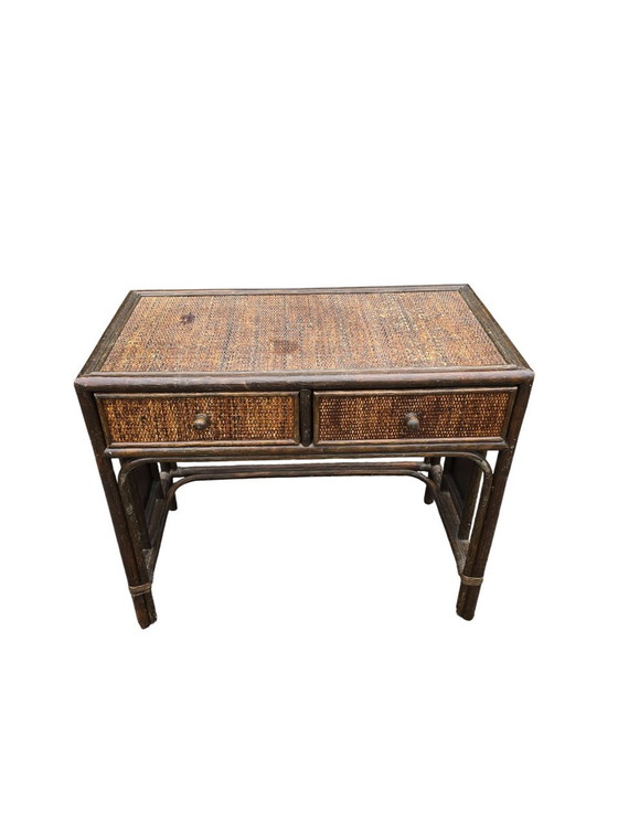 Image 1 of Rattan Desk