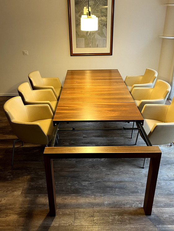 Image 1 of Dining Table In African Walnut, Extendable