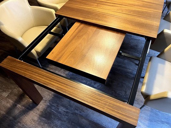 Image 1 of Dining Table In African Walnut, Extendable