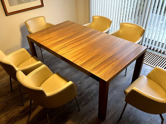 Image 1 of Dining Table In African Walnut, Extendable