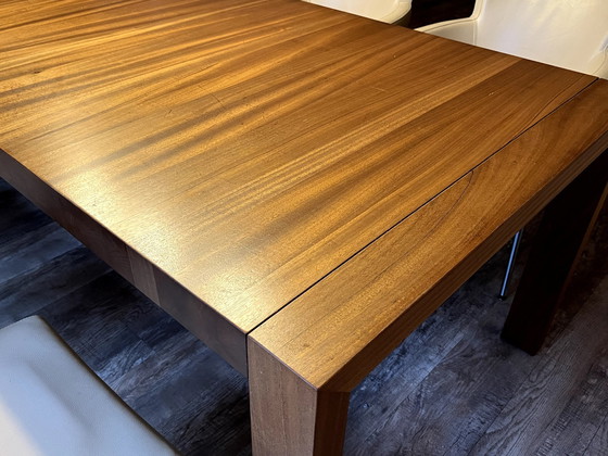 Image 1 of Dining Table In African Walnut, Extendable