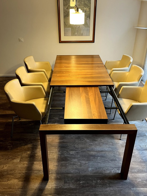 Image 1 of Dining Table In African Walnut, Extendable