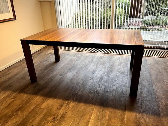 Image 1 of Dining Table In African Walnut, Extendable