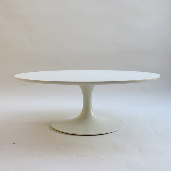 Image 1 of 1960s White Tulip Coffee Table by Maurice Burke for Arkana 105