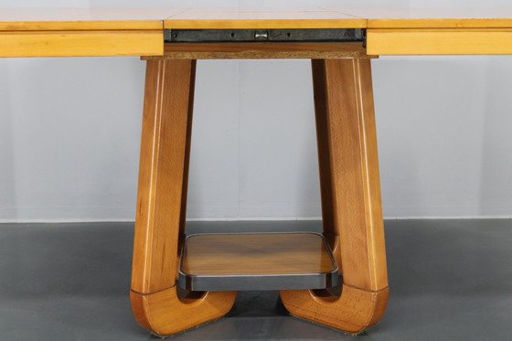 Image 1 of 1970S Italian Extendable Dining Table In Maple Finish