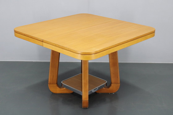 Image 1 of 1970S Italian Extendable Dining Table In Maple Finish