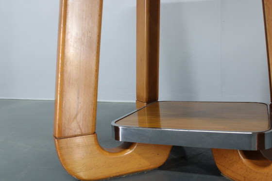 Image 1 of 1970S Italian Extendable Dining Table In Maple Finish