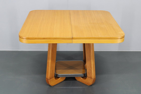 Image 1 of 1970S Italian Extendable Dining Table In Maple Finish