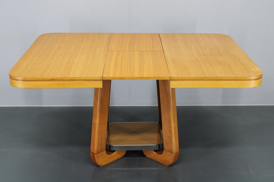 Image 1 of 1970S Italian Extendable Dining Table In Maple Finish