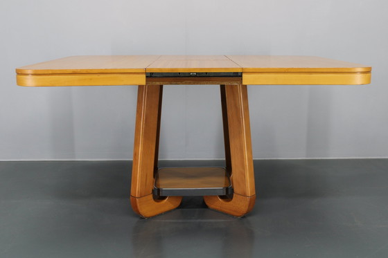 Image 1 of 1970S Italian Extendable Dining Table In Maple Finish