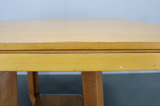 Image 1 of 1970S Italian Extendable Dining Table In Maple Finish