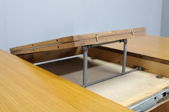 Image 1 of 1970S Italian Extendable Dining Table In Maple Finish