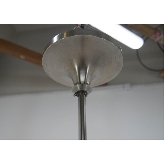 Image 1 of Vintage nickel-plated Art Deco chandelier, 1920