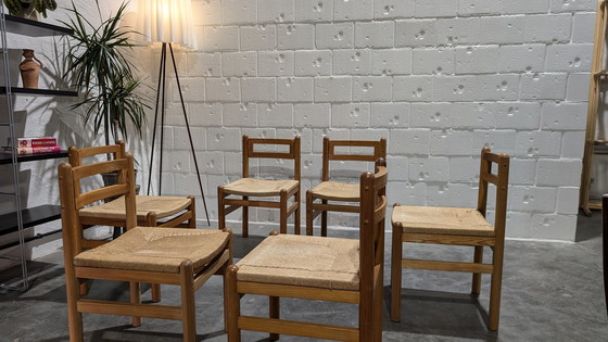 Image 1 of Brutalist Chairs Pinewood And Papercord