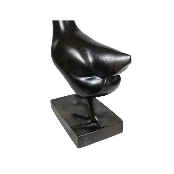 Image 1 of Vintage “Hen” bronze sculpture by François Pompon for Atelier Valsuani, 2006