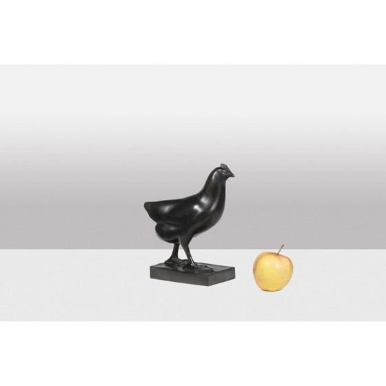 Image 1 of Vintage “Hen” bronze sculpture by François Pompon for Atelier Valsuani, 2006