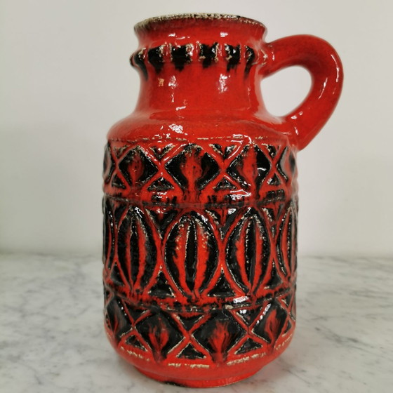 Image 1 of Vintage mid - Century West Germany ceramic vase 93-20