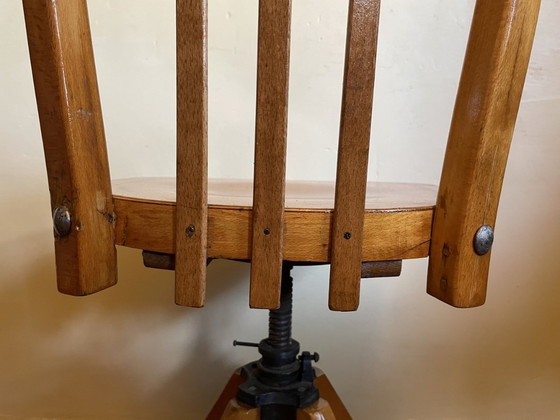 Image 1 of Vintage Office Chair Swivel Chair French
