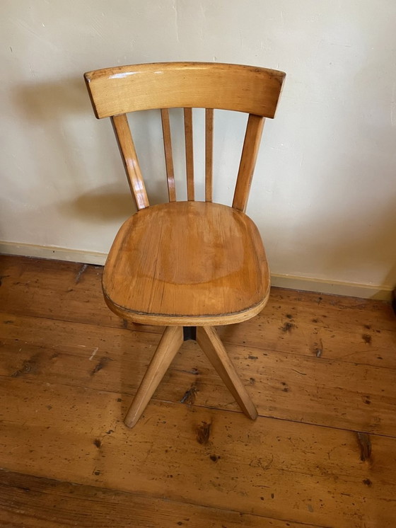 Image 1 of Vintage Office Chair Swivel Chair French