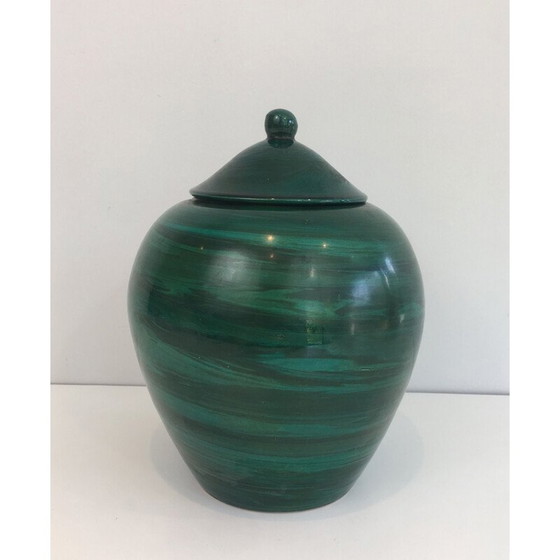 Image 1 of Pentola con coperchio in ceramica d'epoca, 1950
