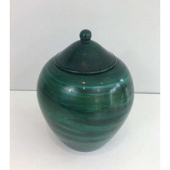 Image 1 of Pentola con coperchio in ceramica d'epoca, 1950