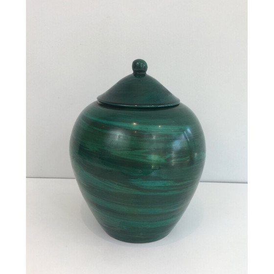 Image 1 of Pentola con coperchio in ceramica d'epoca, 1950