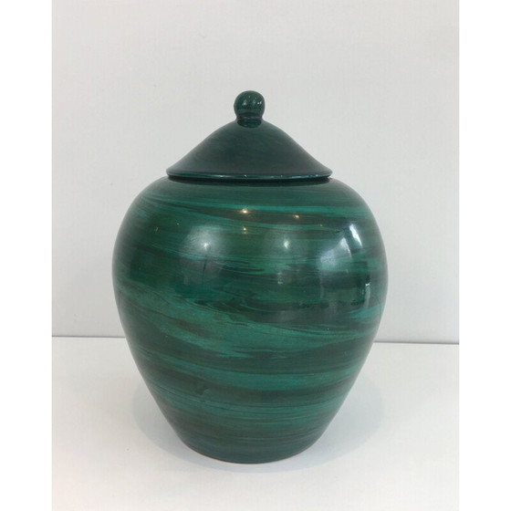 Image 1 of Pentola con coperchio in ceramica d'epoca, 1950
