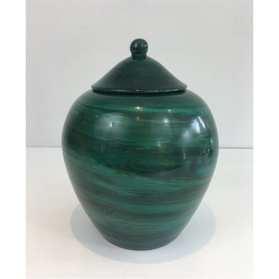 Image 1 of Pentola con coperchio in ceramica d'epoca, 1950