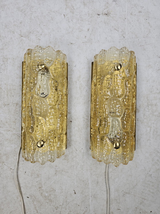 Image 1 of Set Of Wall Lamps By Carl Fagerlund For Orrefors Danish