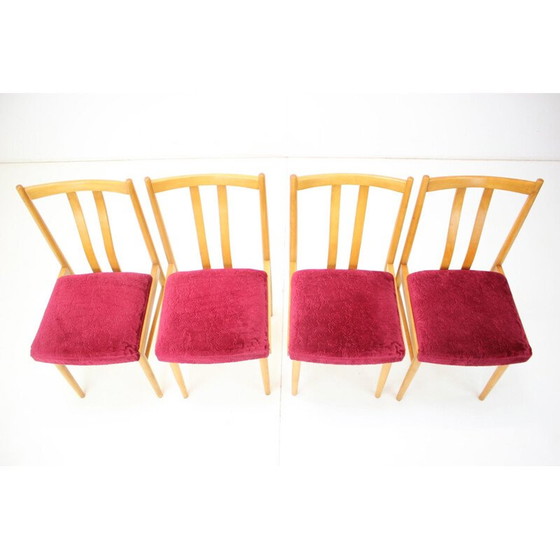 Image 1 of Set of 4 vintage dining chairs, Czechoslovakia 1970s