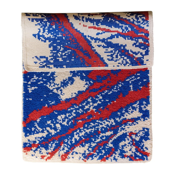 Image 1 of Blue And Red 'Branch' Carpet