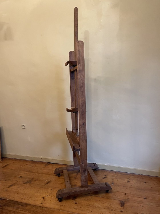 Image 1 of Large Antique Oak Easel French