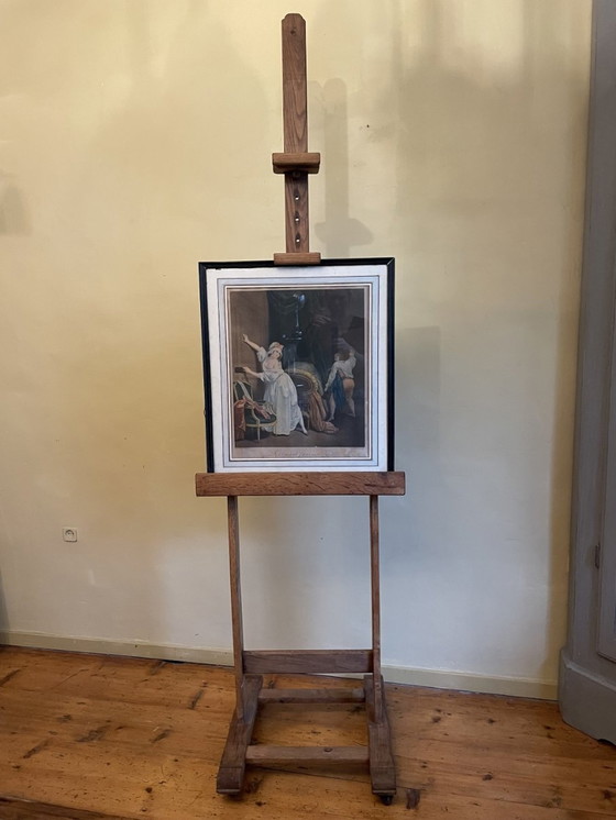 Image 1 of Large Antique Oak Easel French