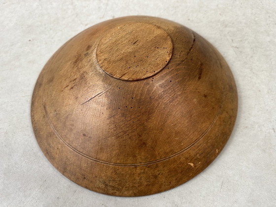 Image 1 of 2x antique wooden bowls