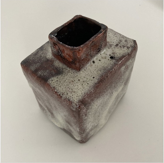 Image 1 of Fat Lavavase Vintage Dutch Red Glazing, Handmade, 50/60Th, Art Pottery, Collectable