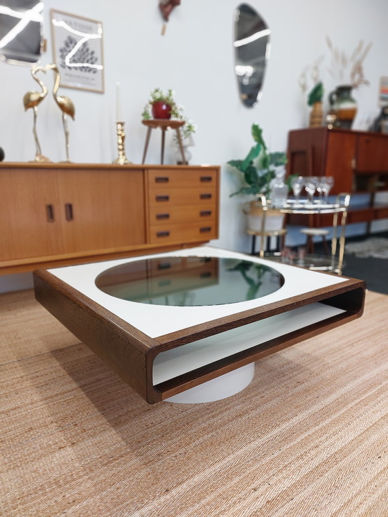 Image 1 of Table basse vintage design âge de l'espace 70s