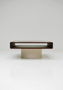 Table basse vintage design âge de l'espace 70s