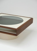 Table basse vintage design âge de l'espace 70s